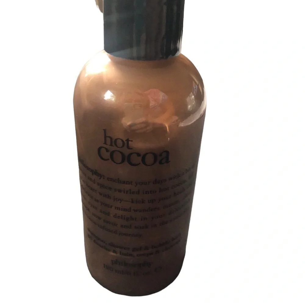 Philosophy HOT CHOCOLATE Shampoo Shower Gel Bubble Bath 6 Oz Travel Size Gift